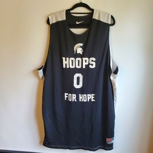 NIKE MICHIGAN STATE SPARTAN  BLACK/WHITE REVERSIBLE JERSEY MEN'S SIZE XXLT #0